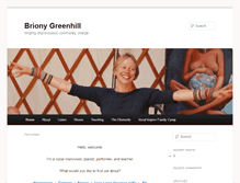 Tablet Screenshot of brionygreenhill.com